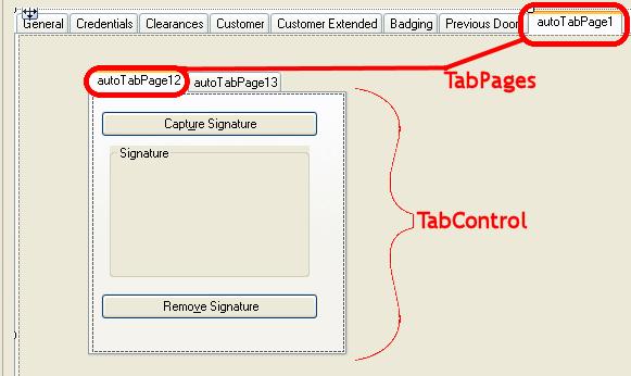 Personnel View Layout Designer Tab Figure 43: TabPage and TabControl To Add a TabPage 1. From the Personnel Views Editor Fields and Controls tab, double-click on the Tools folder.