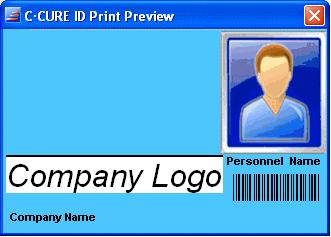 Personnel Badging Tab Figure 20: Preview Badge Dialog Box 3. Click to close the preview dialog box. Printing a Badge You can send a badge credential to the printer you configured during Badge Setup.
