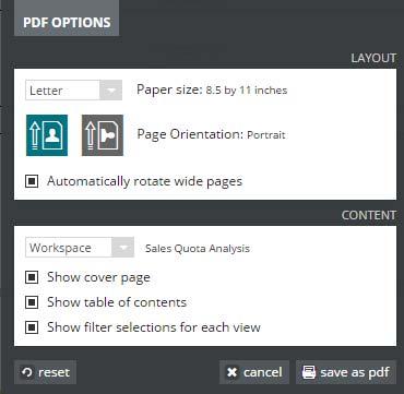 Workspaces and Views Creating a Workspace 2. Choose the Layout Options a. Paper size b. Orientation c. Automatically rotate pages 3. Choose the Content Options for the Workspace/Page/View a.