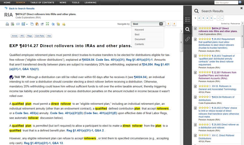 Search Results Continued Link to related primary source material in a separate window.