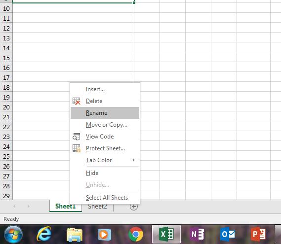 ) Add a Page to a Workbook 14 At the bottom of the Excel page, click the + sign next to the tab that says Sheet 1 Automatically, a new page