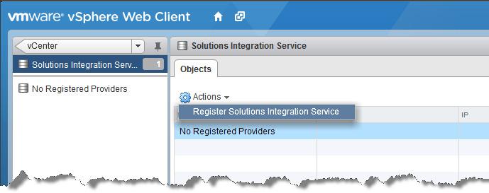 Configuring and Using the EMC Solutions Integration Service About the EMC Solutions Integration Service The Solutions Integration Service enables administrators to view log files, register the VSI