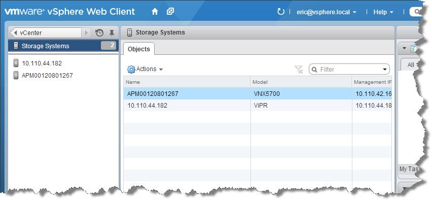 Using VSI to Access and Manage Storage 3. In the Register EMC Storage System dialog box: For Storage System Type, select XtremIO. Type the XMS IP/Host name, XMCLI username, and XMCLI password. 4.