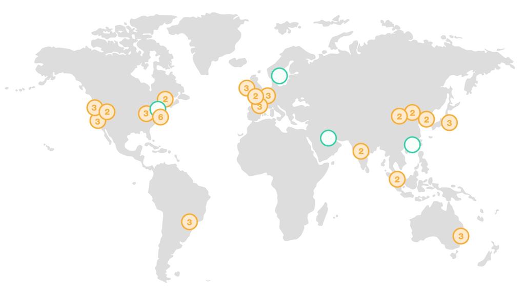 WHERE YOUR CONTENT IS STORED AWS data centers are built in clusters in various countries around the world. We refer to each of our data center clusters in a given country as a Region.