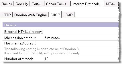 If, for any reason, this operation does not return the correct IP, or the DME server should connect using a different IP, the correct IP can be entered in the Internet Protocols > DIIOP section.