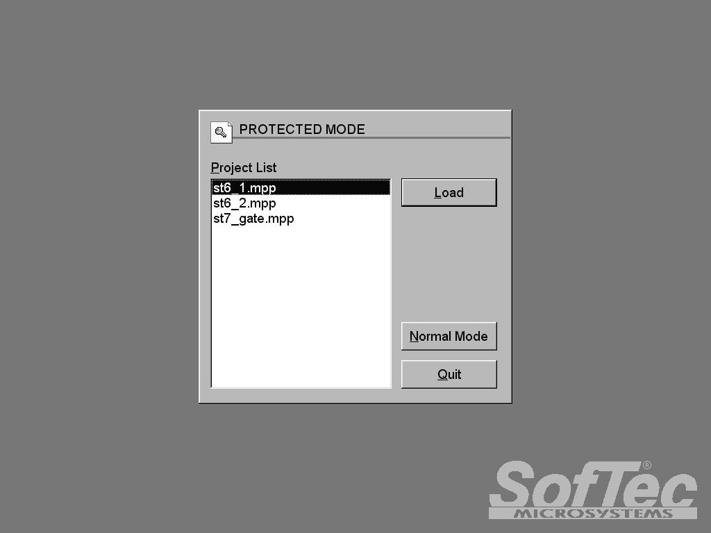 When pressing the OK button, the user interface will immediately switch to the Protected Mode. The required password will be used for switching back to the standard MP8011A user interface.