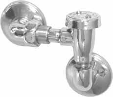 P0 Backflow Preventer, Exposed /" P0 Specification: Commercial grade cast brass exposed backflow preventer includes a resilient polished chrome plated finish, hooded vent cap, /" NPT male connections