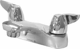 P00 Lavatory Fitting, " Centreset P00 Specification: Commercial grade " lavatory supply fitting complete with "H" and "C" indexed hooded lever metal handles, Dial-ese cartridges, and a.0 GPM (.