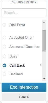 Processing Calls Ending Calls Example 3 3 Press Enter to confirm the selection and end the interaction.