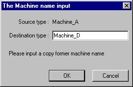 4.4.3 The Machine Name Input Screen This subsection describes the Machine name input screen.
