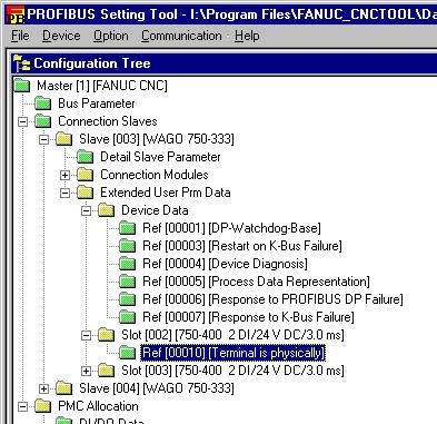 B-64174EN/01 PROFIBUS SETTING TOOL 3.OPERATION 3.2.13 Ref[x] Screen for Extended User Parameters This subsection describes the Ref[x] screen for extended user parameters.