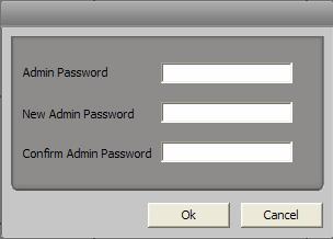 Change the admin password: Input the former admin password.