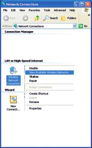 4 set up a WiFi connection (Windows XP) 1 Go to Start-up > Settings > Configuration panel.