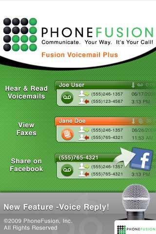 Fusion Voicemail Plus User Guide For the iphone Welcome to Fusion Voicemail Plus!
