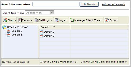 Getting Started with OfficeScan For each program, view the clients that have not been upgraded by clicking the number link corresponding to the program.