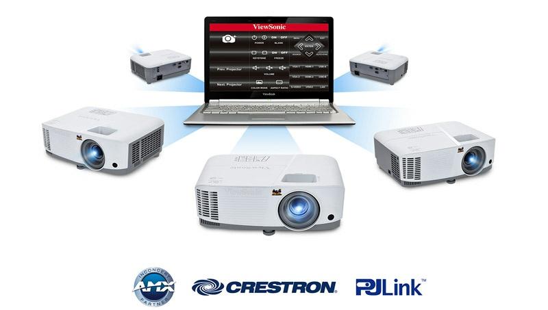 up to 256 projectors at one time through a LAN IP.