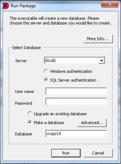 VMware vcenter Operations Enterprise Installation and Administration Guide Procedure 1: Running vcenter Operations Enterprise as a Super User 1 If you are using Windows authentication for SQL server,