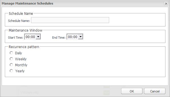 Chapter 4 Managing Resources Managing Maintenance Schedules You can use maintenance schedules to automatically put certain resources into maintenance mode at specified times.