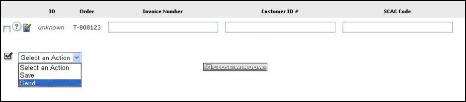 4. The Select a Form to Create window displays. Select a return document type. 5. The Quick Edit window displays.