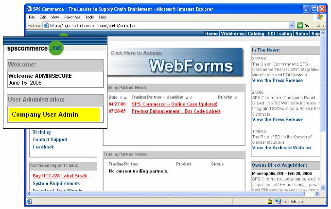 Create user accounts and grant account permissions The Administrator will be able to grant any and all permissions that the Administrator account has in the WebForms application.