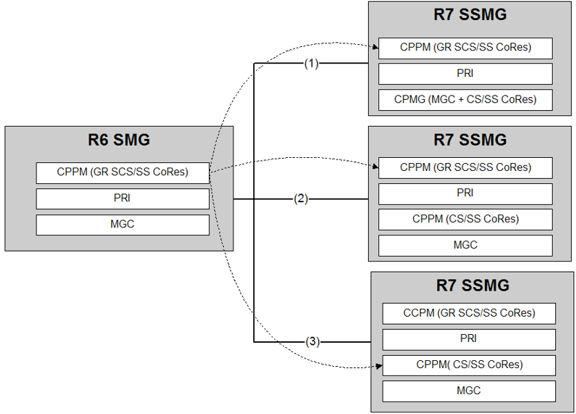 Migrating the Communication Server 1000 High Scalability System Figure 4: Migration based on CPPM Hardware Migration based on CPDC 1.