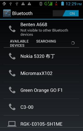 Bluetooth Function Select "Settings", then toggle "Bluetooth" function to ON.