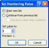 Number Alignment A numbered list with 10 or more items usually looks better when the numbers are aligned to the right. Click and drag to highlight the list.