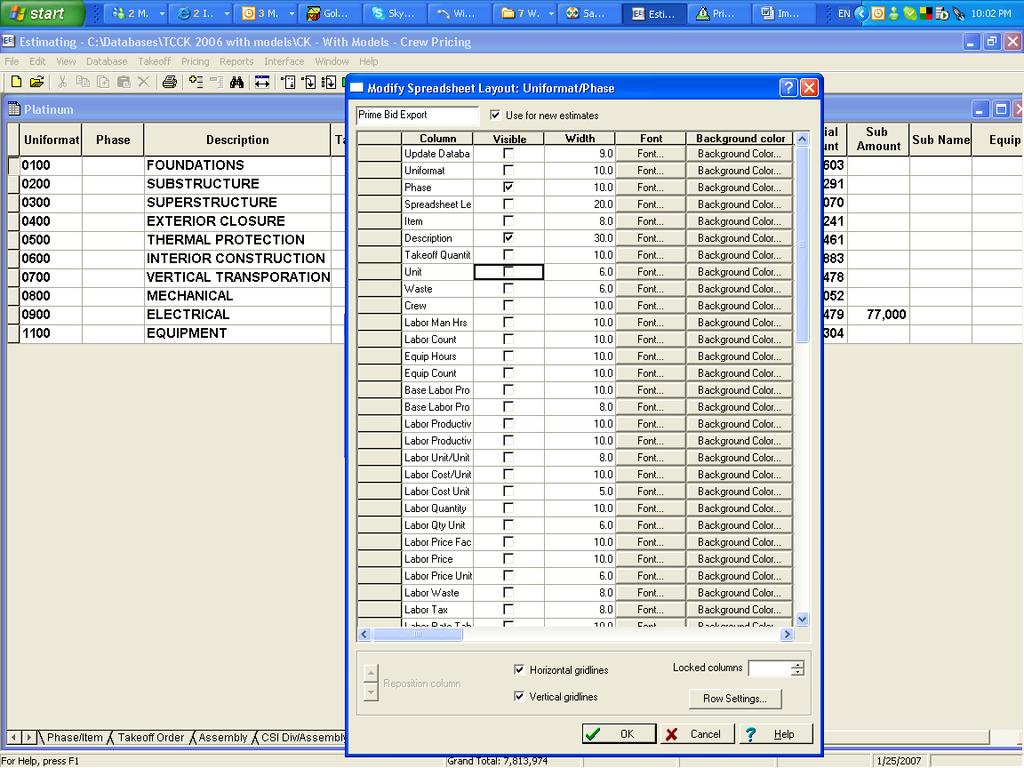 csv File Preparing the Prime Bid Export Spreadsheet Layout 1.