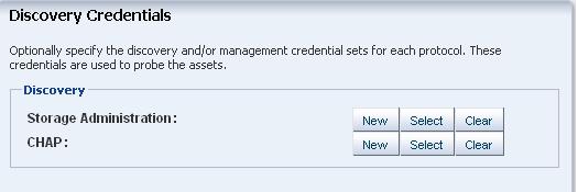 Oracle Enterprise Manager Ops Center probes targets using the credentials you provide.