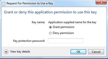 proper certificate, click OK, enter the PIN then click OK Encountering the following screen is