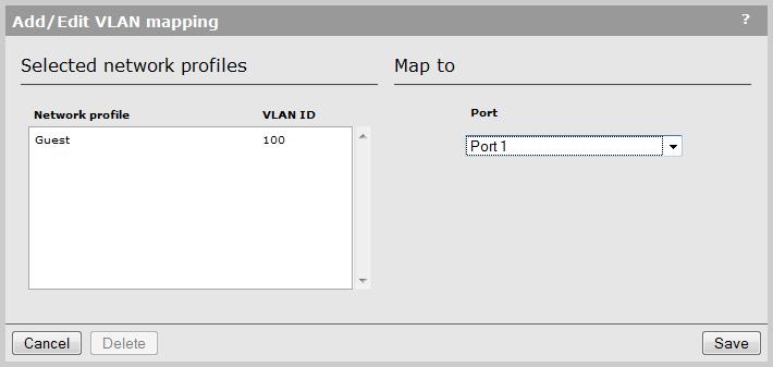 You can map user traffic to a VLAN for each virtual service community (VSC) or on a per-user basis by setting the appropriate RADIUS attributes in a users account.