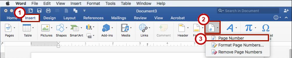 Removing Headers & Footers 1. Click the Insert tab (See Figure 40). 2. Click Header (See Figure 40). 3.