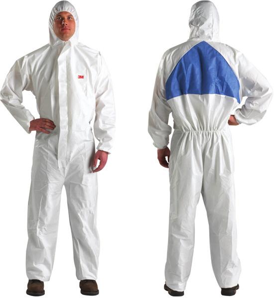 Protective Coveralls - Individually Packaged Series 4540+ The 3M Protective Coverall 4540+ is disposable safety work wear made of a high quality laminated material with a breathable back panel for