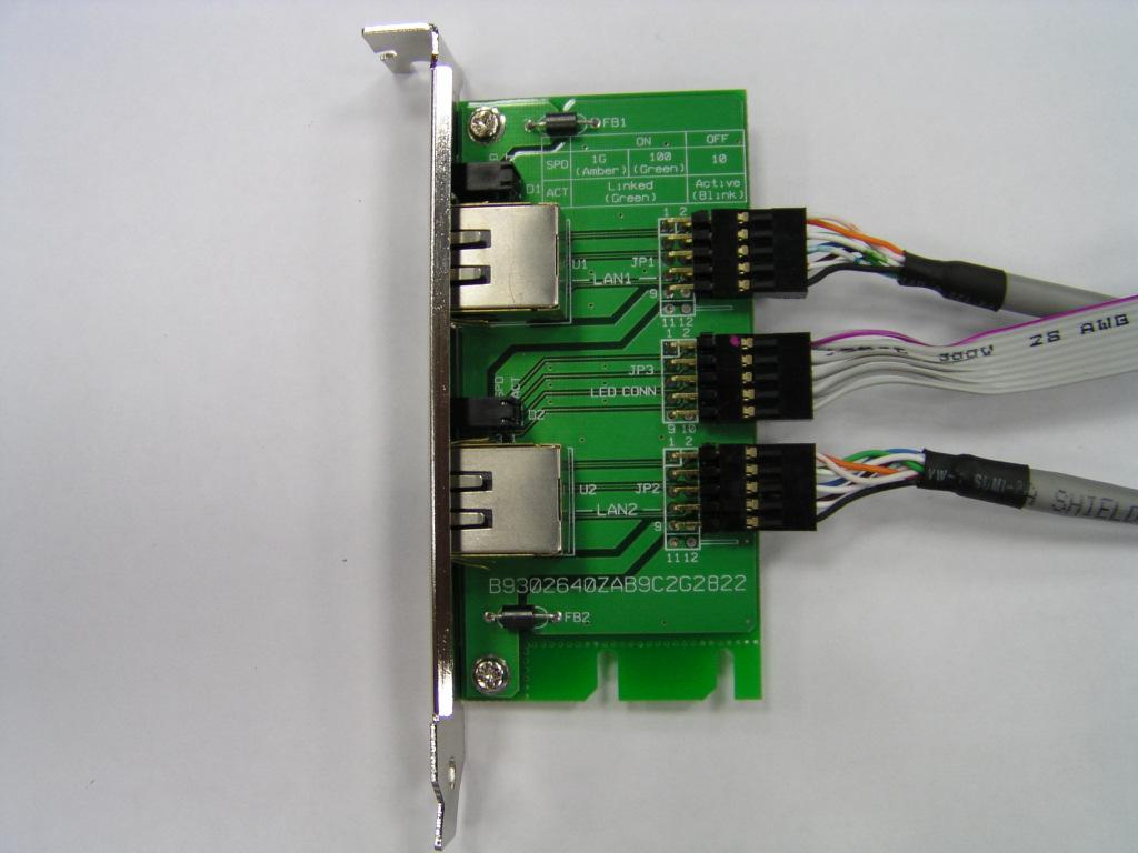 (LED) connector of ROBO-N201G2 Ethernet Daughter Board. V.