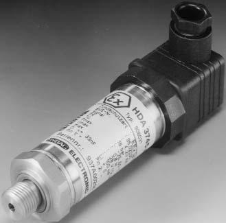 Specialty Pressure Transducers HDA 700 - Intrinsically Safe with ATEX Approval About HDA 700 Pressure Transducers: The pressure transducer series HDA 700 is available in a version for intrinsically