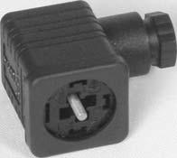 Connectors ZBE 0 Connector Part # 0090570 DIN 650 / ISO 00 (IP65) ZBE 06 Connector Pole