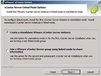As a result, there will be no other vcenter Servers that are available to be connected to in Linked Mode.