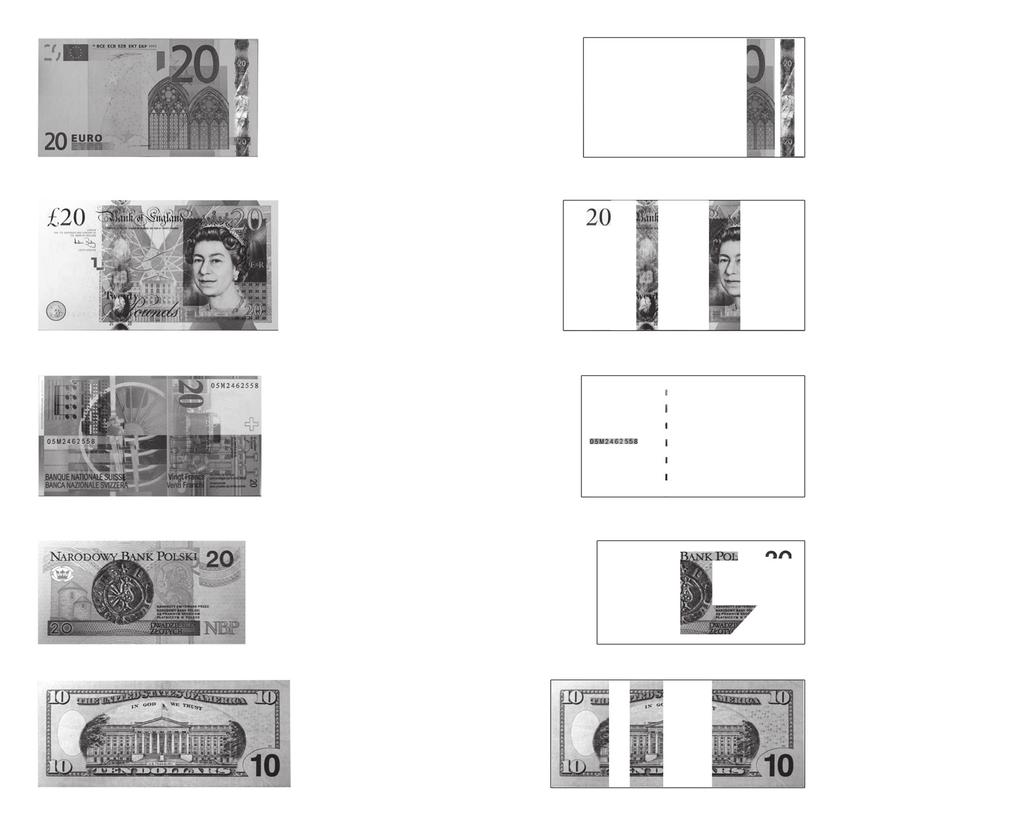 2.1 Infrared banknote properties Infrared properties of genuine banknotes can easily be recognised.