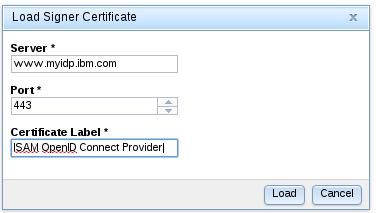 Load the certificate from www.myidp.ibm.com as shown above. Click Close. Deploy the changes. Navigate to the Secure Web Settings Reverse Proxy menu.