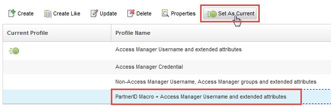 Select the new profile and click Set As Current. Check that the profile is now marked as current then Deploy the changes.