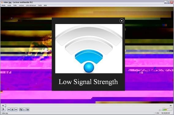 Wireless Network Connection (WiFi Airport) Warning: low signal strength for multicast streaming. Data losses may occur starting from now!