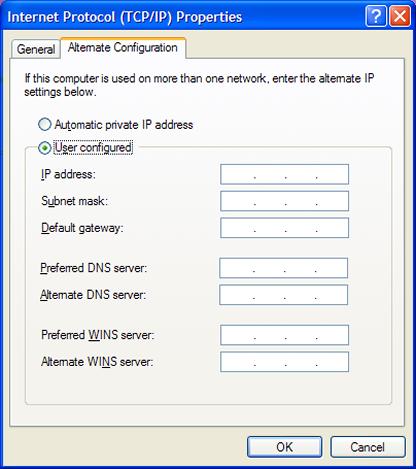 Performing the initial configuration on a 52xx media server appliance from the NetBackup Appliance Shell Menu 60 Click User Configured. For the IP address, enter 192.168.229.