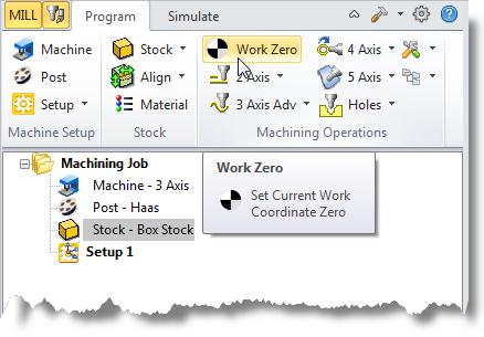 28 Alternatively you can use Work Zero to set the work coordinate origin.