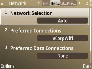8 Changing Network Preferences You can change the following application network preferences: Specify the networks to be used to place and receive enterprise calls.