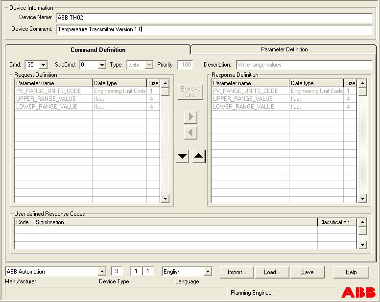 HART Command Editor Section 2 HART DTM Builder HART Command Editor The HART Command Editor provides all the functions required for defining devicespecific and manufacturer-specific private commands.