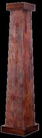 3-1/2" 66" Square RoughSawn Size A B C D 8" 7-3/4" 9-1/4" 3-1/2" /