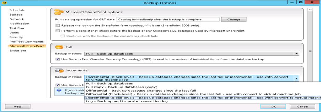 This can be achieved through Backup Exec 2014 deduplication technology.
