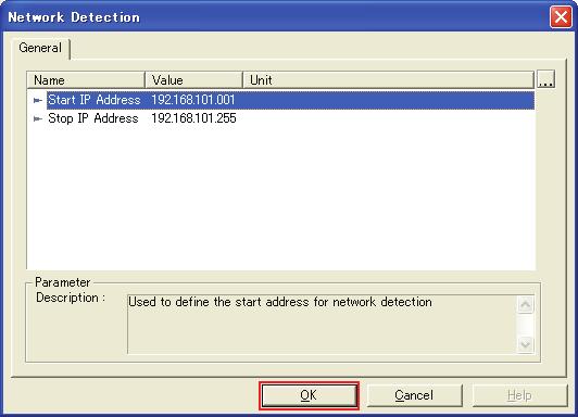 14. Select the [Network Detection] tab. (15) (14) 15.