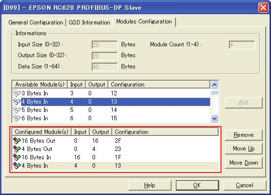 NOTE When you change the input/output size of PROFIBUS-DP slave board, you need to change the input/output size of the slave information registered in the Fieldbus master device.