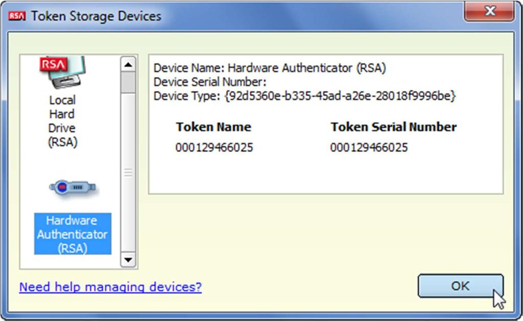 RSA Software Token / SID800 Authenticator Configuration Follow the steps below to enable software and/or SID800 hardware token automation on a Secure Access end-user s computer. 1.